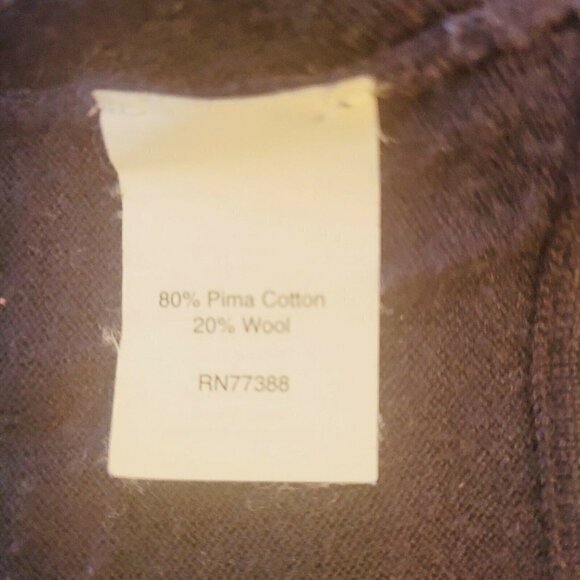 J. Crew Dark Navy Pima Cotton & Wool Open Front Cardigan Sweater Size X-Small - Picture 8 of 9